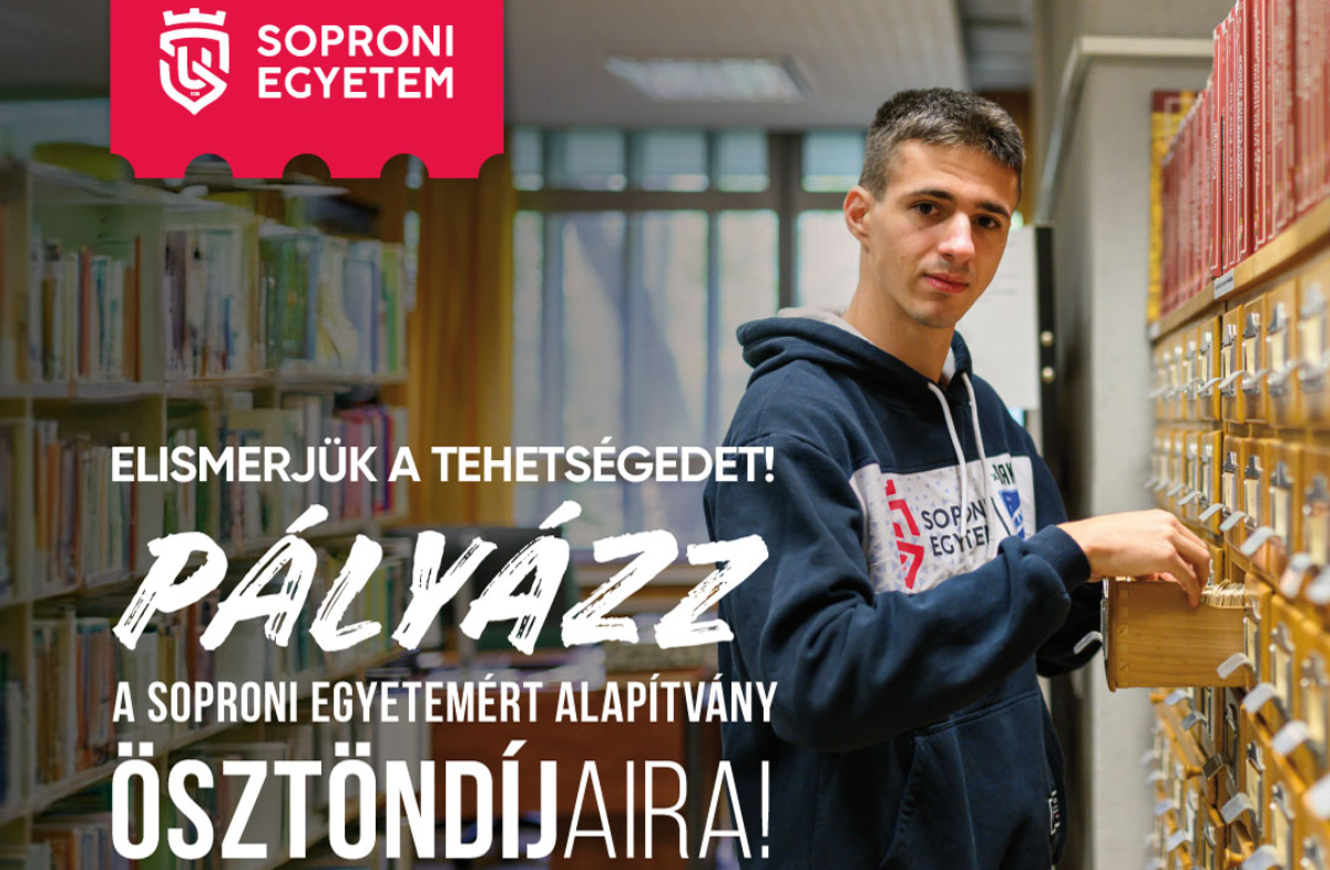 Meghirdették a Soproni Egyetem 2025/2026. tanév őszi félévének alapítványi ösztöndíjait